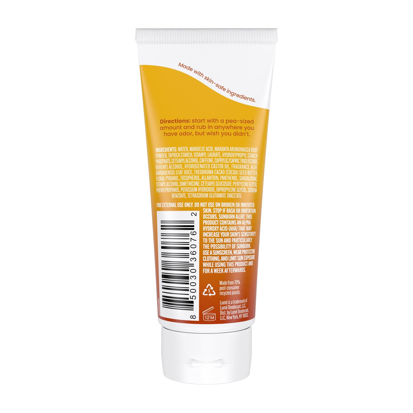 Lume Whole Body Cream Tube Deodorant - Coconut Scent; image 2 of 11