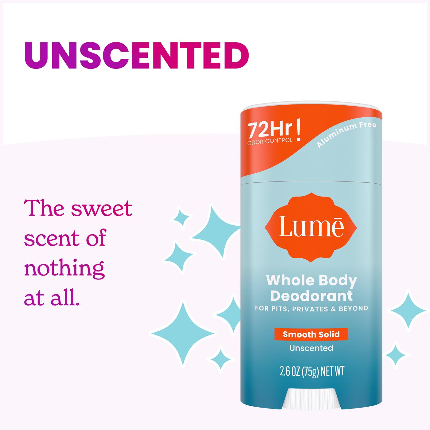 Lume Whole Body Deodorant - Unscented; image 10 of 11