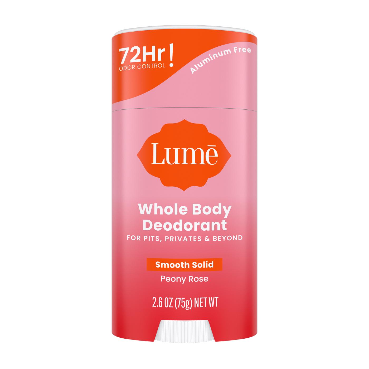 Lume Whole Body Deodorant - Peony Rose & Floral Scent; image 1 of 6