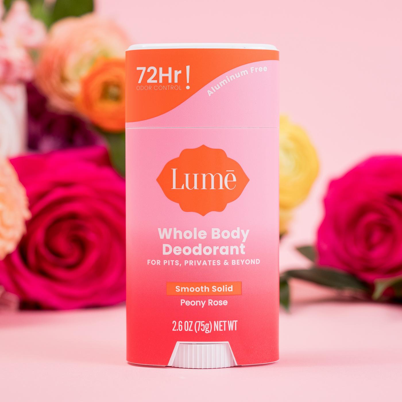 Lume Whole Body Deodorant - Peony Rose & Floral Scent; image 4 of 6