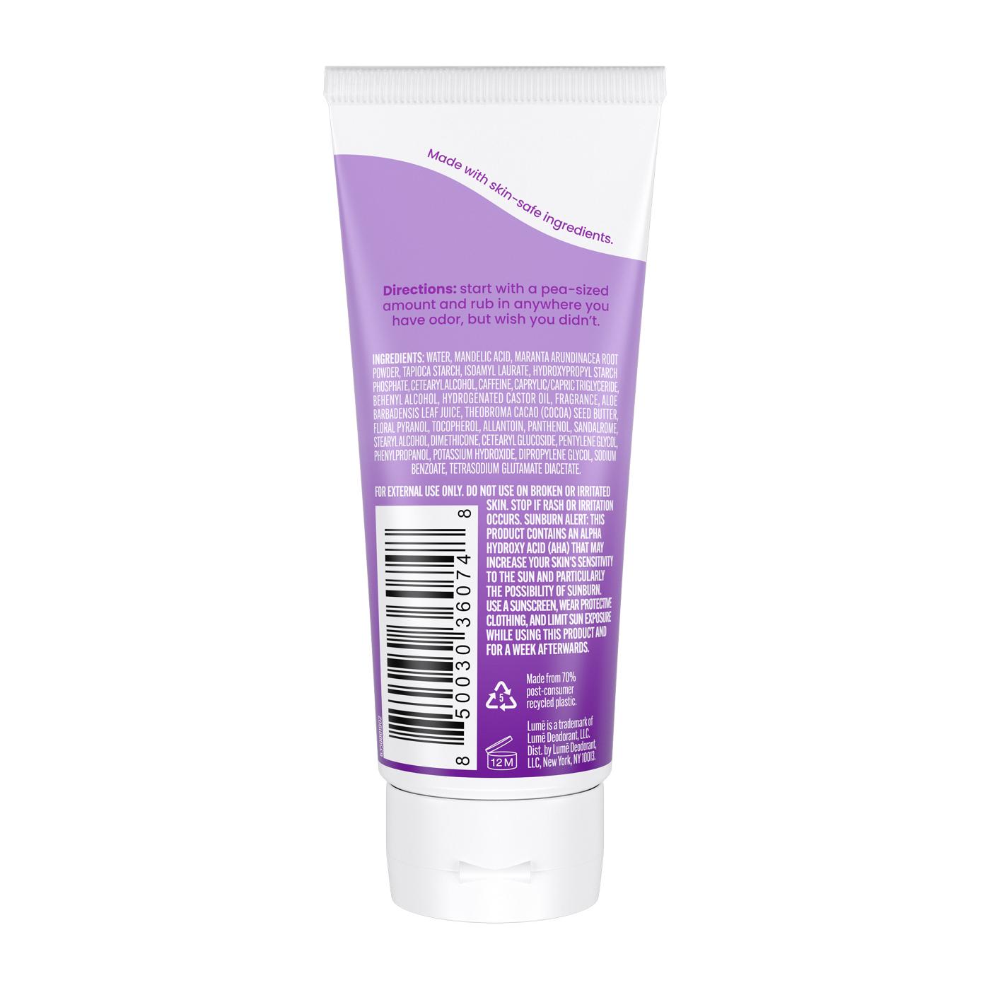 Lume Whole Body Cream Tube Deodorant - Lavender Sage Scent; image 4 of 10