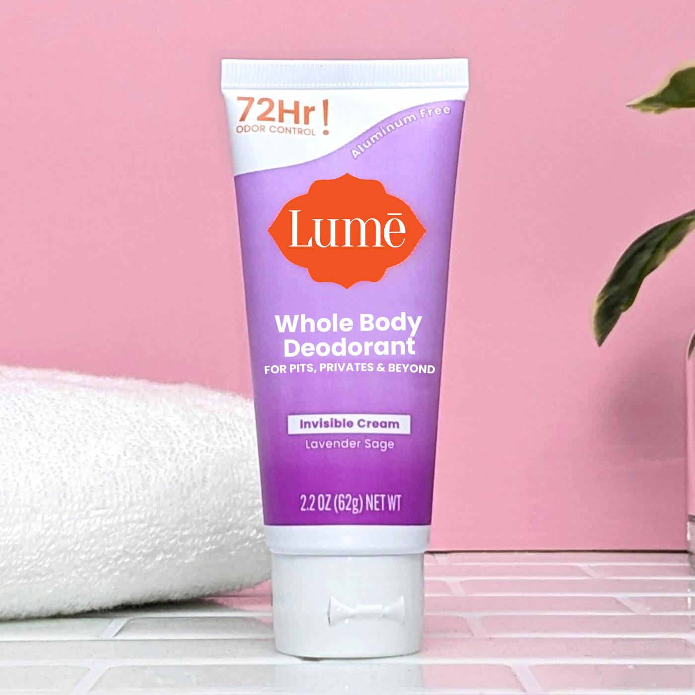 Lume Whole Body Cream Tube Deodorant - Lavender Sage Scent; image 10 of 10