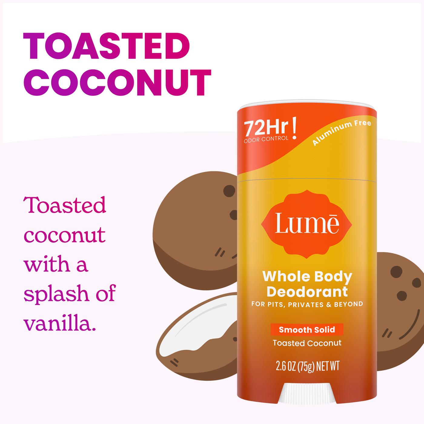 Lume Whole Body Deodorant - Coconut Scent; image 2 of 4