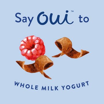 Yoplait Oui Raspberry & Chocolate Creamy Whole Milk Yogurt