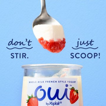 Yoplait Oui Raspberry & Chocolate Creamy Whole Milk Yogurt