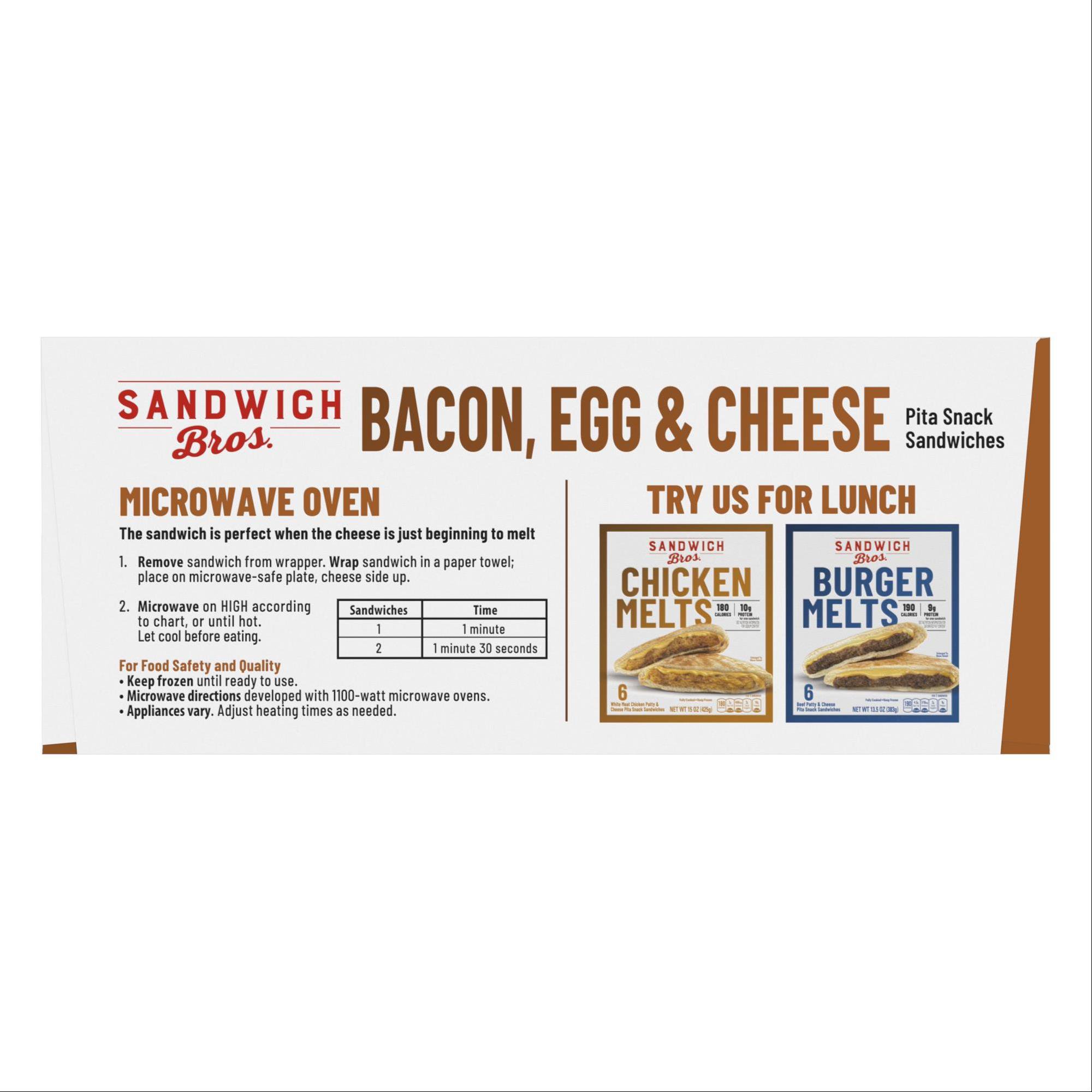 HOT POCKETS Applewood Bacon, Egg and Cheese Frozen Sandwiches 2 ct