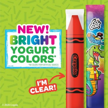 Yoplait GoGurt Low-Fat Tropical Sunglow and Strawberry Razzamatazz Yogurt Tubes