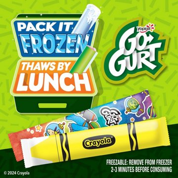 Yoplait GoGurt Low-Fat Tropical Sunglow and Strawberry Razzamatazz Yogurt Tubes