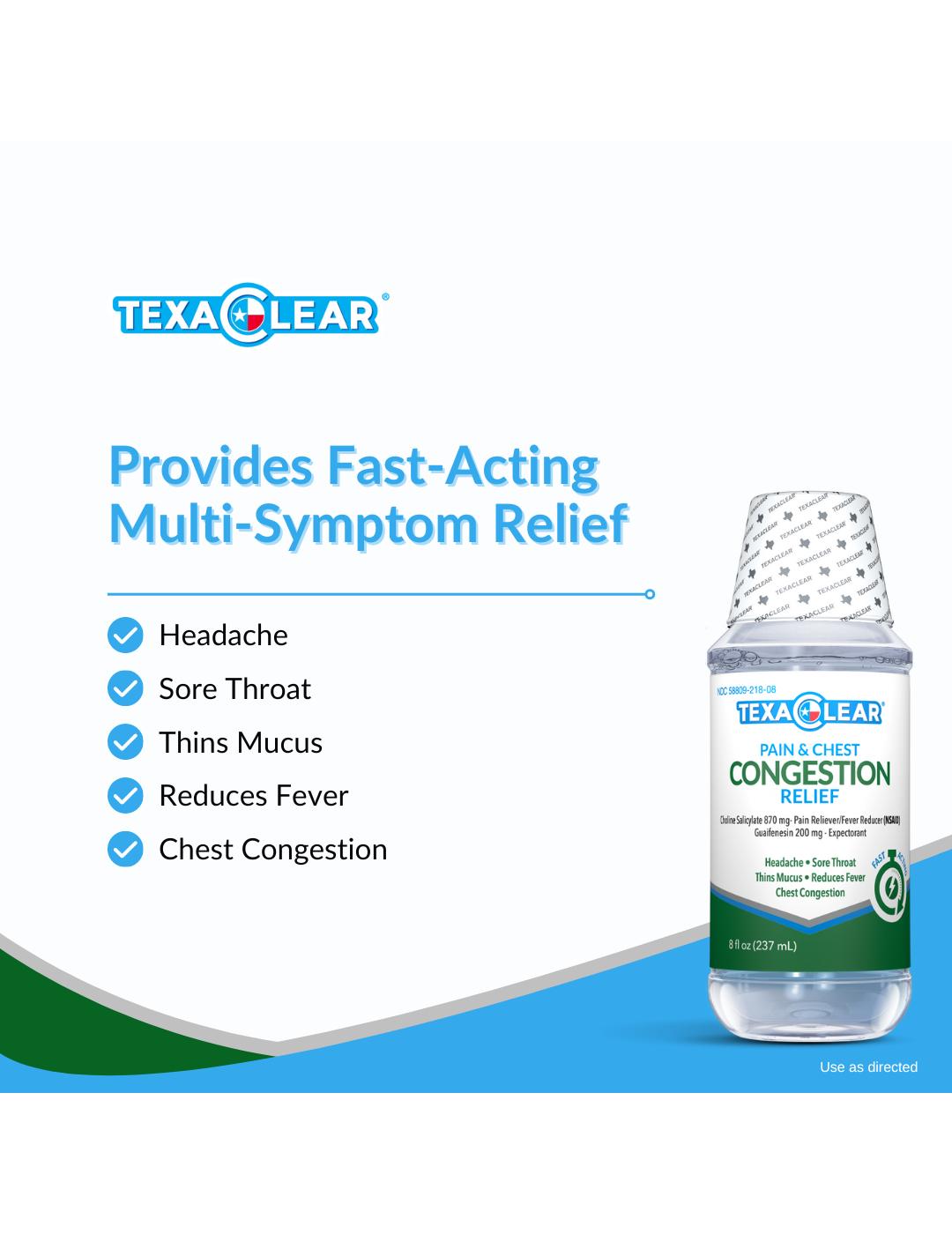 TexaClear Pain & Chest Congestion Relief; image 4 of 5