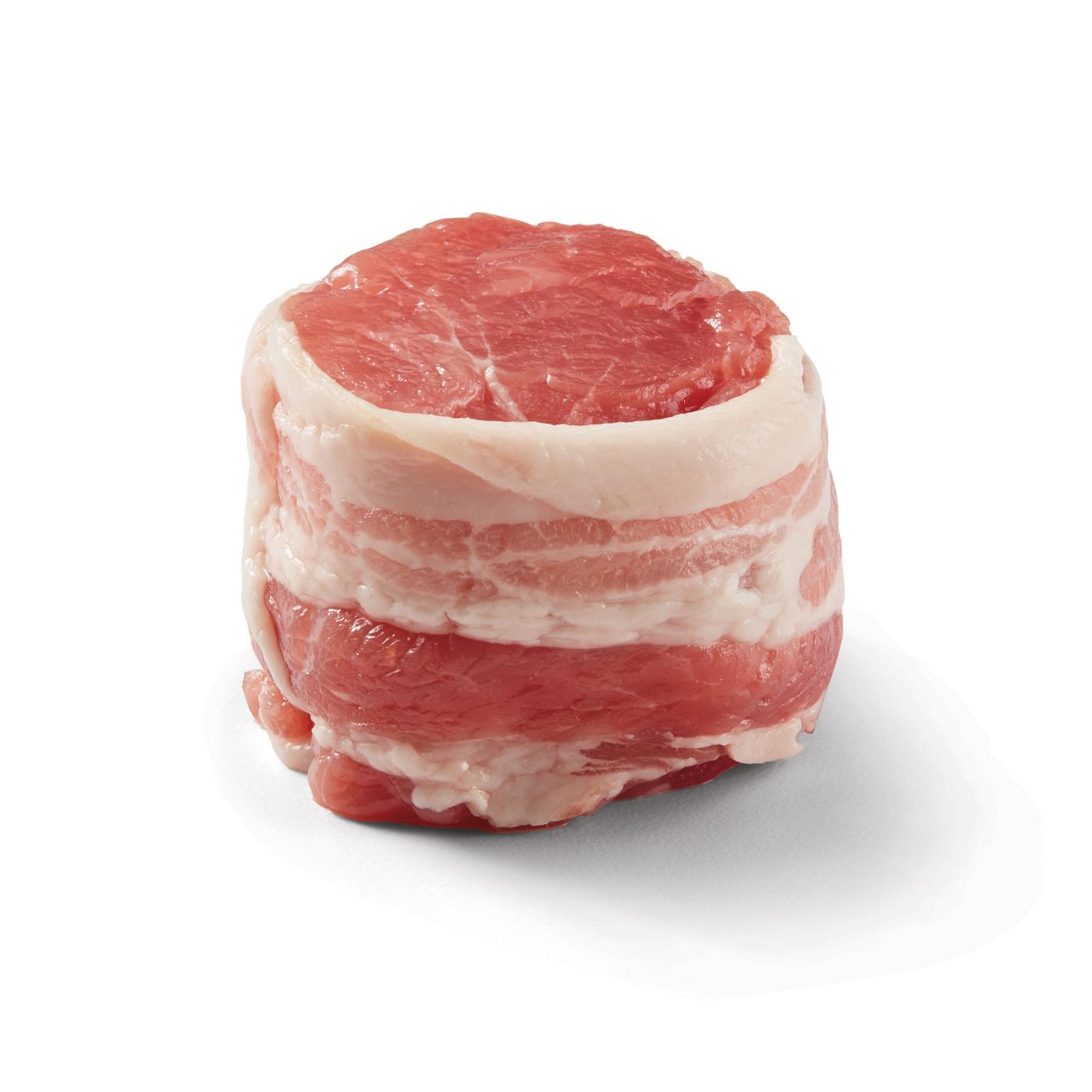 H-E-B Meat Market Bacon-Wrapped Pork Tenderloin Medallion; image 1 of 4