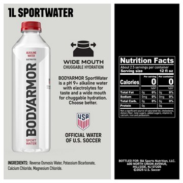 BODYARMOR Sportwater Electrolyte Sports Drink 6  pk Bottles