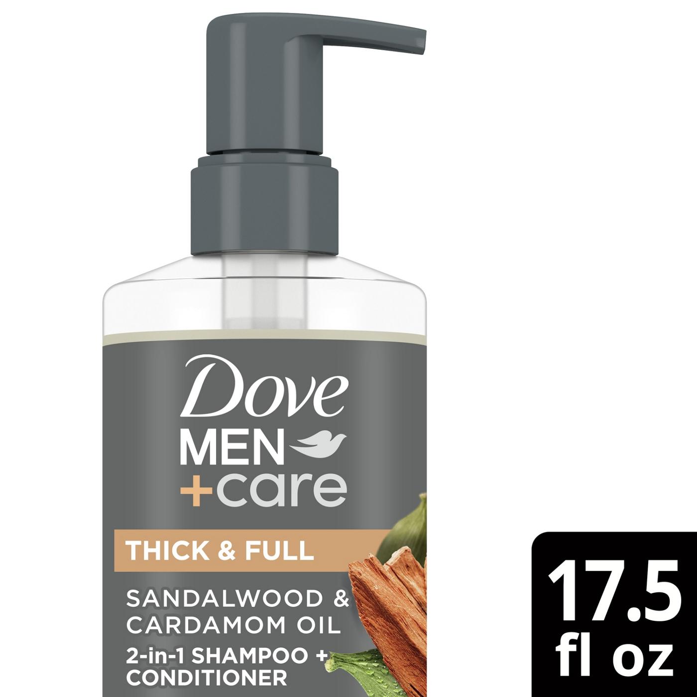 Dove Men+Care Thick & Full 2 in 1 Shampoo + Conditioner - Sandalwood & Cardamom Oil; image 5 of 5