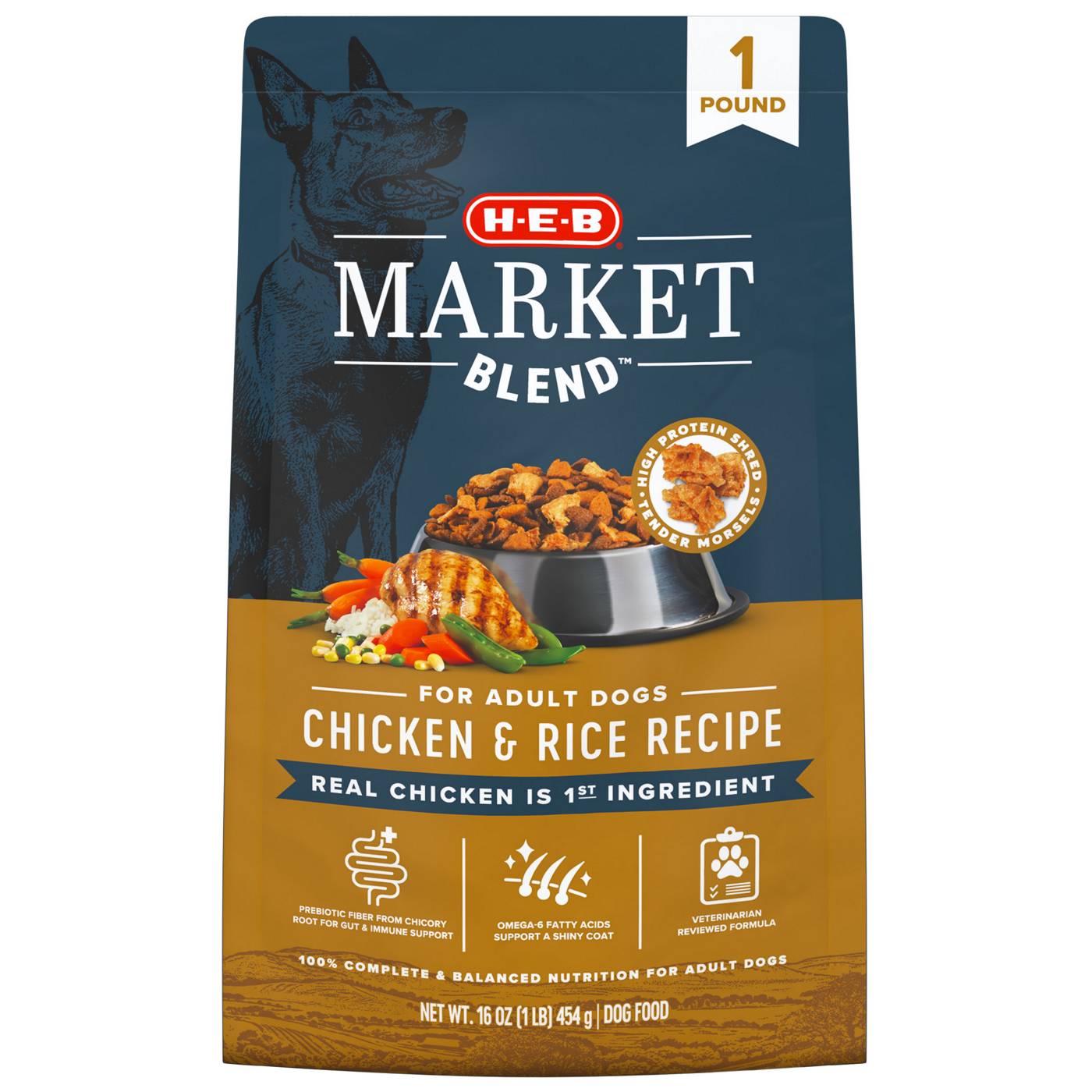 H-E-B Market Blend Adult Dry Dog Food Sampler - Chicken & Rice; image 1 of 2