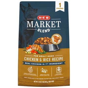 H-E-B Market Blend Adult Dry Dog Food Sampler - Chicken & Rice