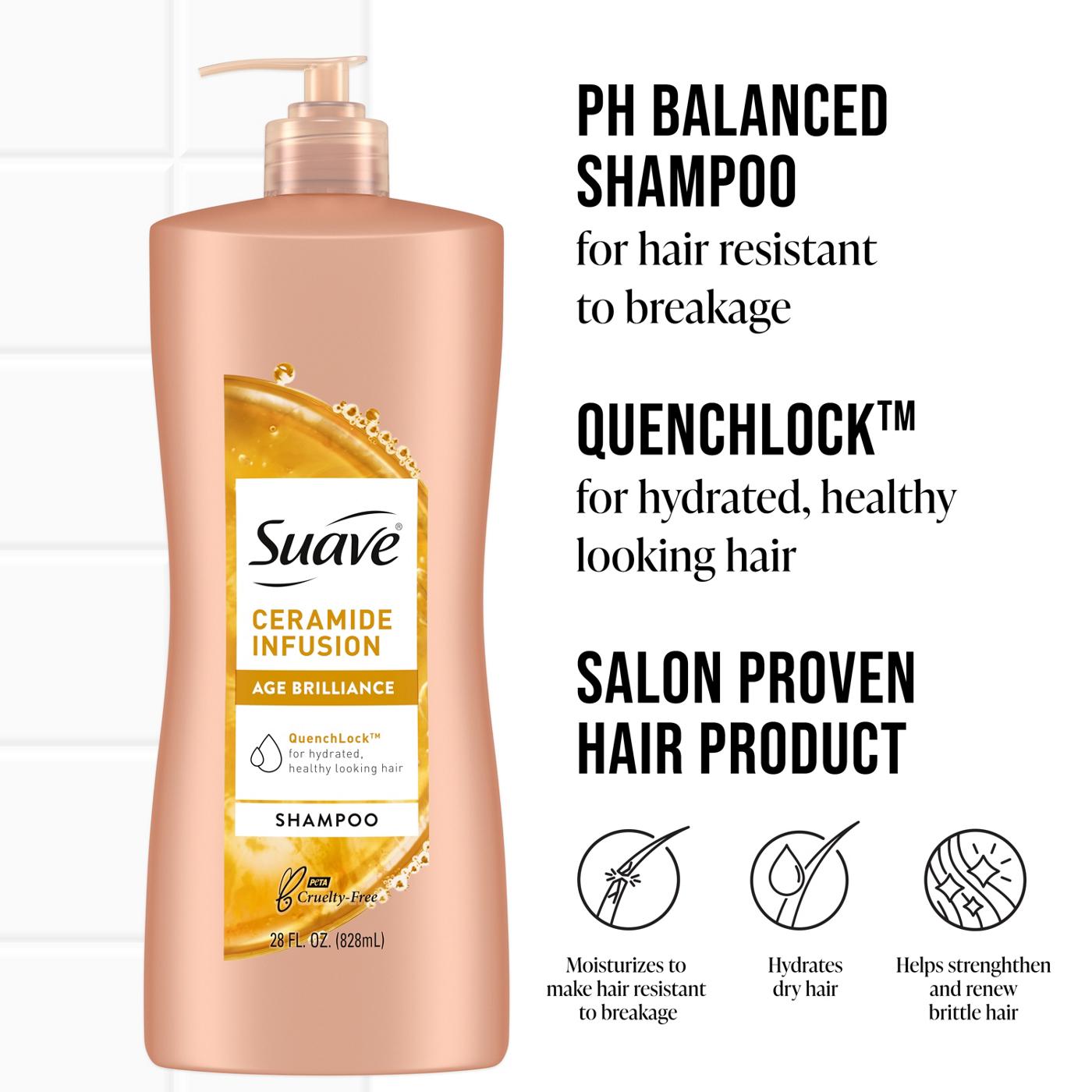 Suave Ceramide Infusion Shampoo ; image 4 of 5