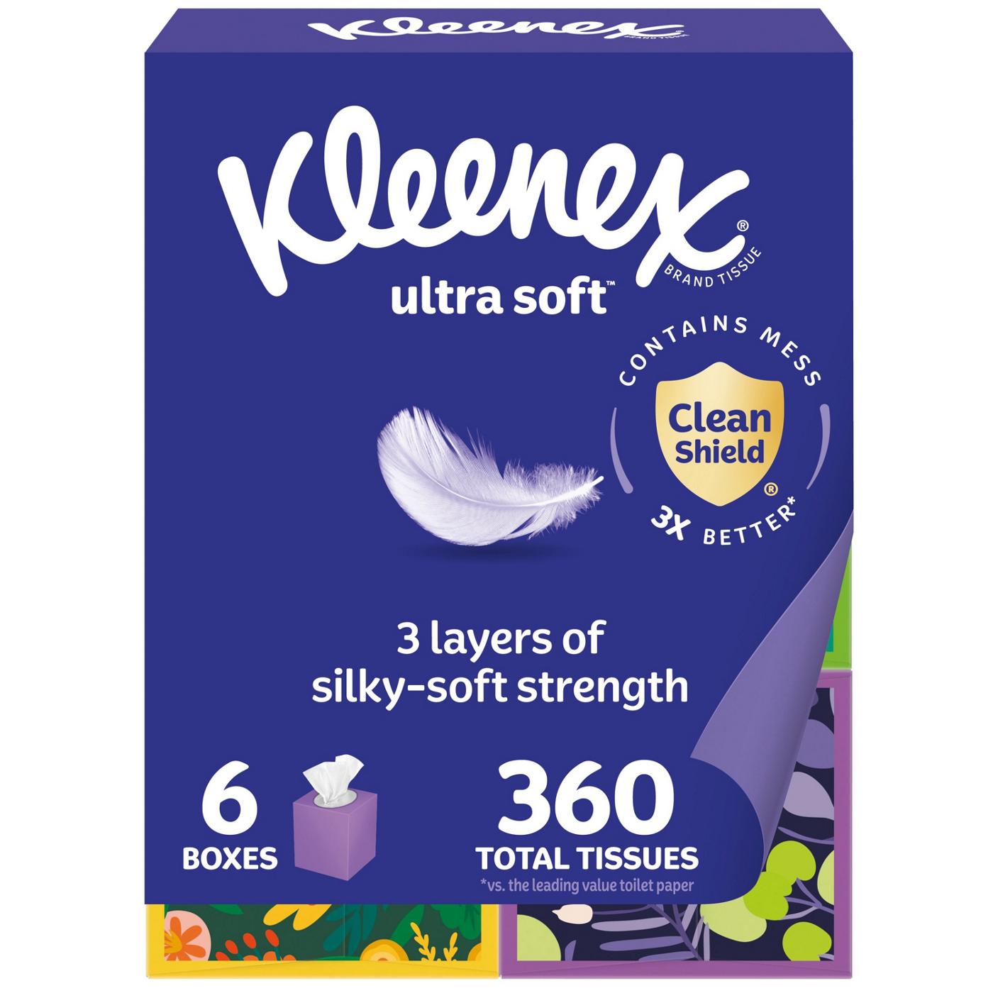 Kleenex Ultra Soft Facial Tissues 6 pk Shop Facial tissue at HEB