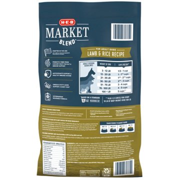 H-E-B Market Blend Adult Dry Dog Food – Lamb & Rice, 38.5 lbs