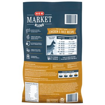 H-E-B Market Blend Adult Dry Dog Food - Chicken & Rice, 38.5 lbs