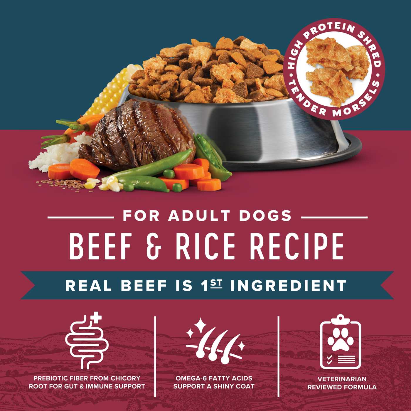 H-E-B Market Blend Adult Dry Dog Food – Beef & Rice; image 5 of 5