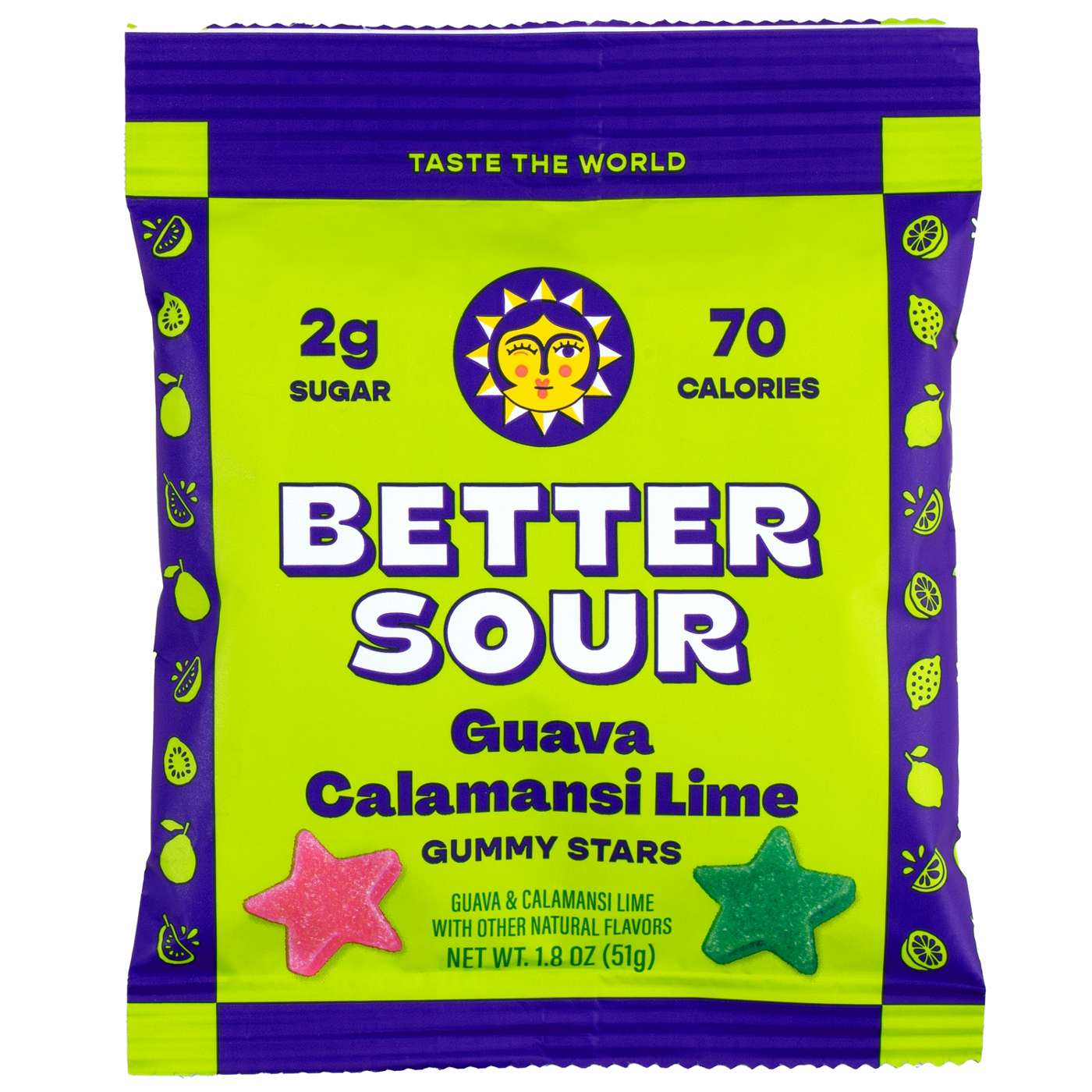 Better Sour Guava Calamansi Lime Gummy Stars; image 1 of 3