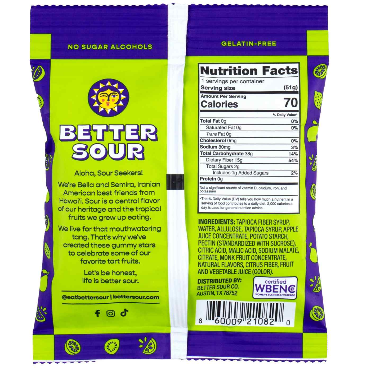 Better Sour Guava Calamansi Lime Gummy Stars; image 3 of 3