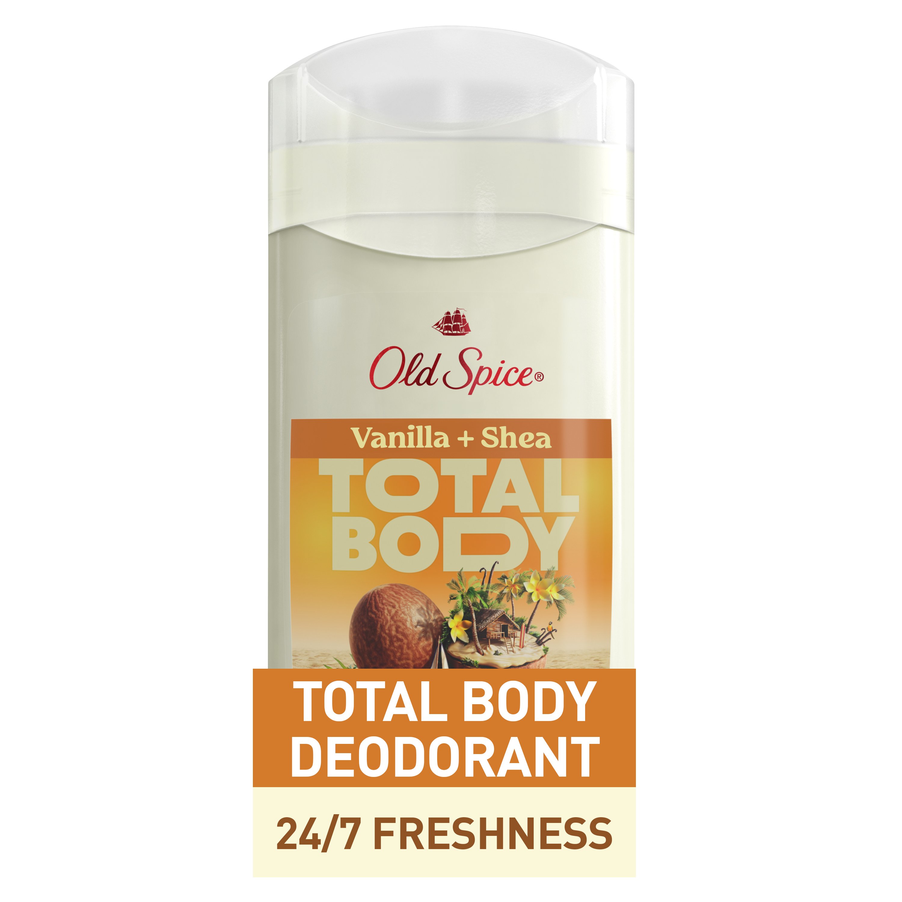 Old Spice Gentlemans Total Body Deodorant Vanilla Shea Butter Shop Deodorant