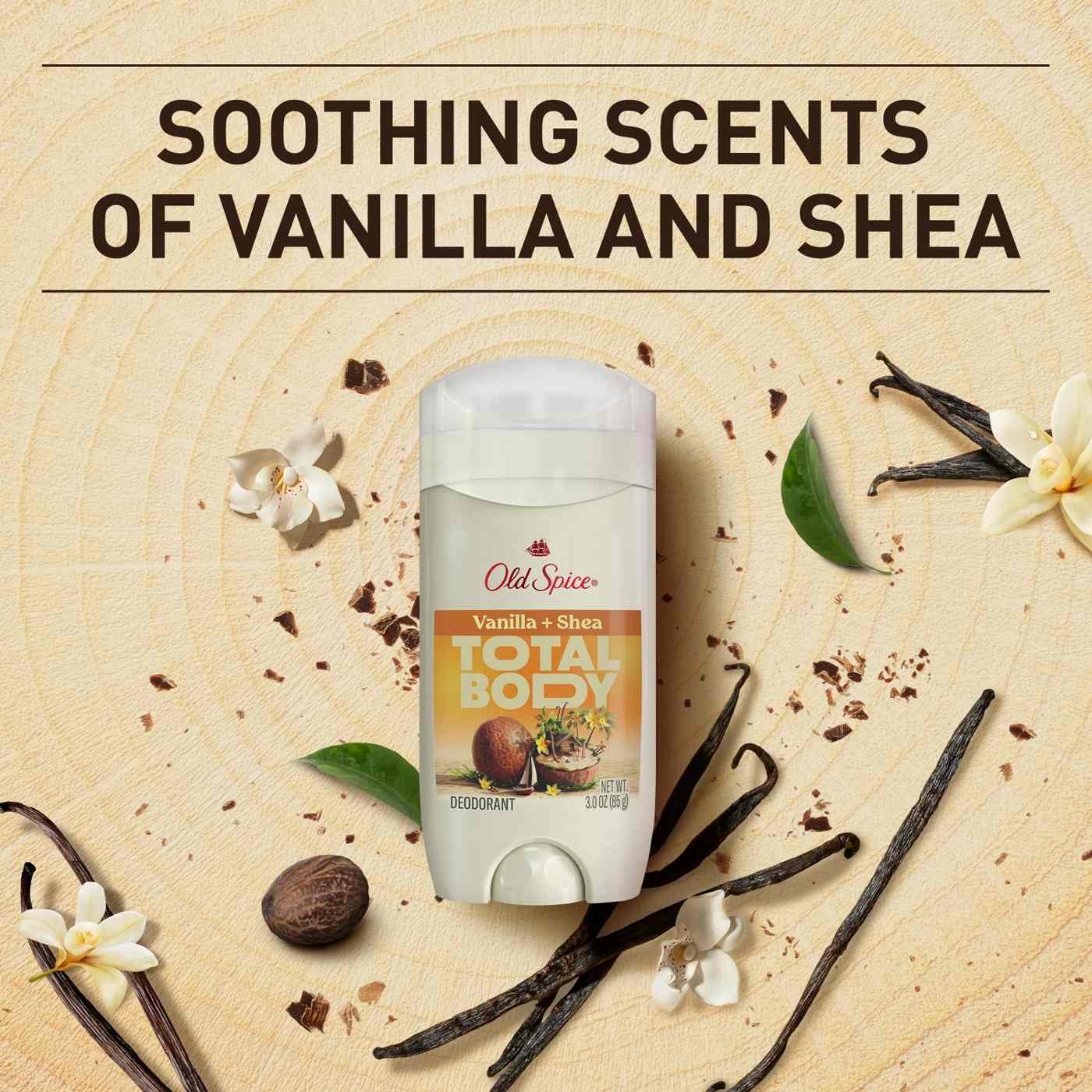 Old Spice Gentleman's Total Body Deodorant - Vanilla + Shea Butter; image 10 of 10