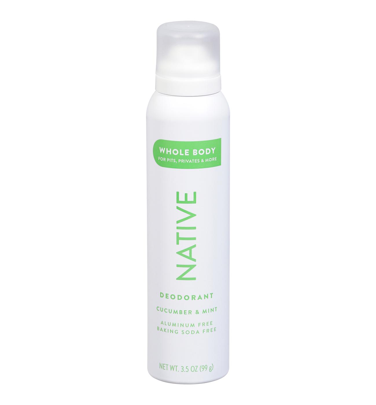 Native Whole Body Spray Deodorant - Cucumber Mint; image 1 of 2