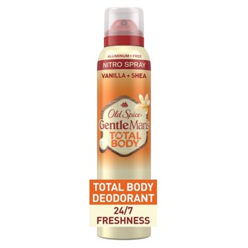 Old Spice Gentleman's Total Body Deodorant Spray - Vanilla & Shea