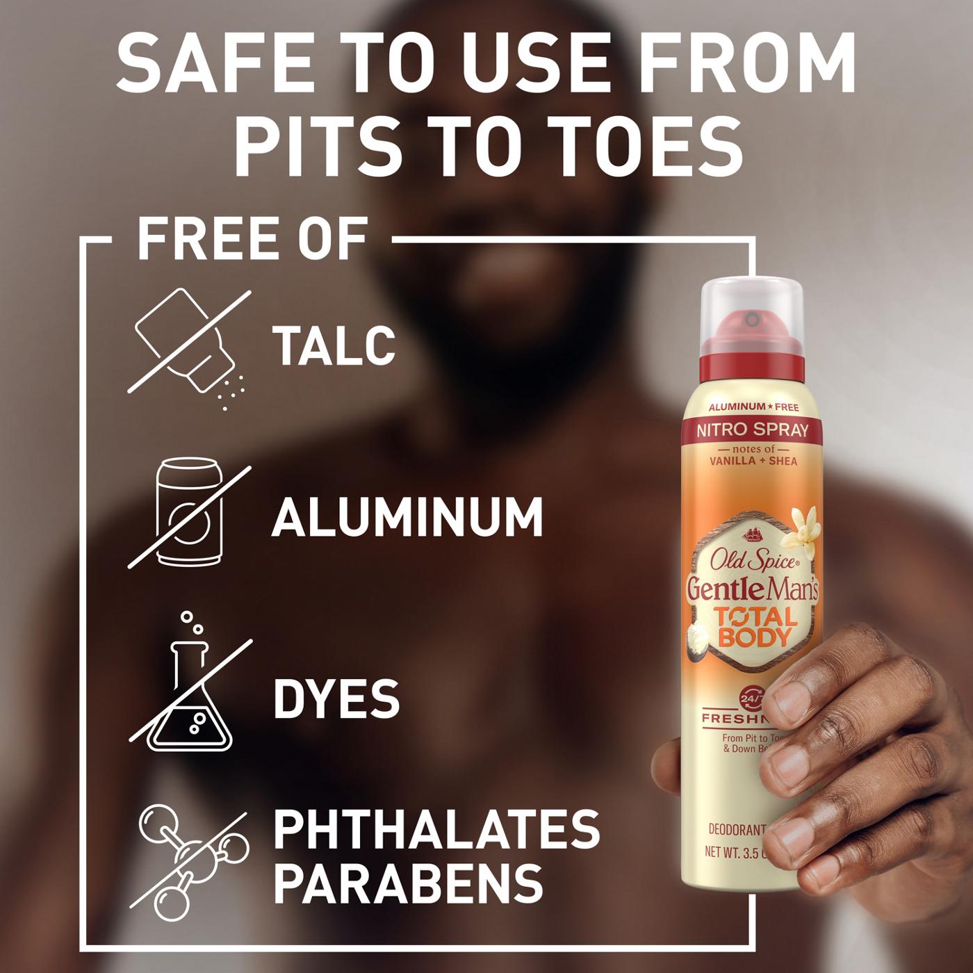 Old Spice Gentleman's Total Body Deodorant Spray - Vanilla + Shea; image 8 of 10