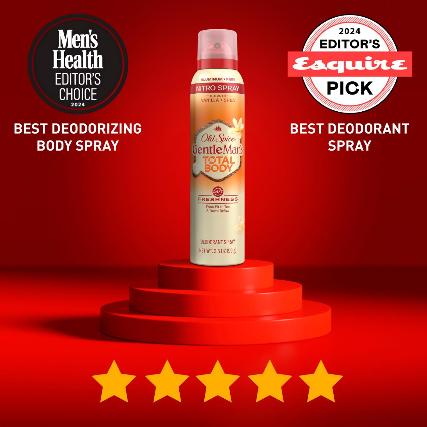 Old Spice Gentleman's Total Body Deodorant Spray - Vanilla + Shea; image 9 of 10