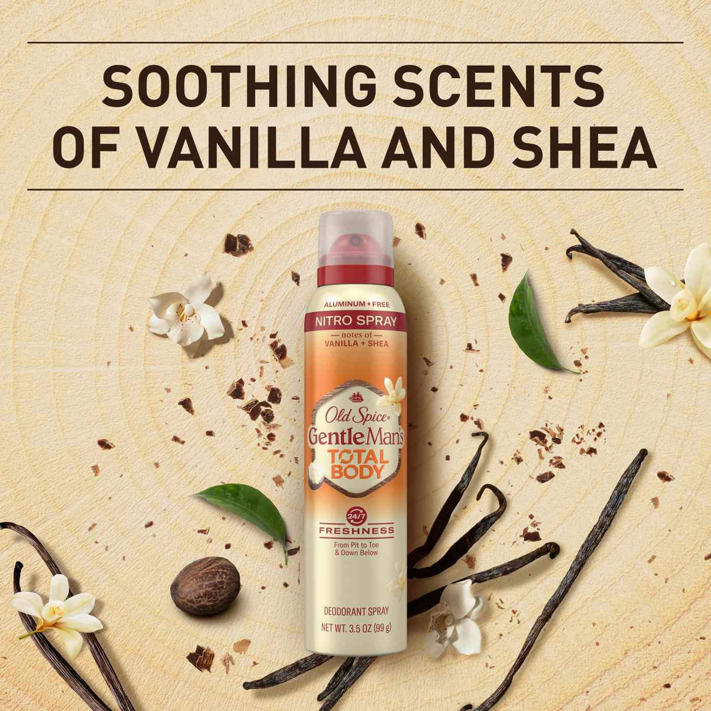 Old Spice Gentleman's Total Body Deodorant Spray - Vanilla + Shea; image 10 of 10