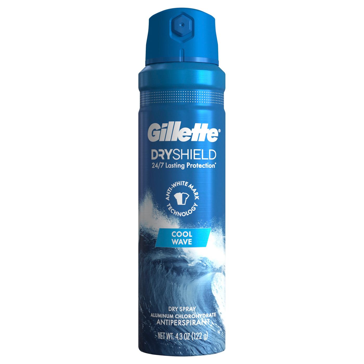Gillette Dryshield Antiperspirant Dry Spray - Cool Wave; image 1 of 2