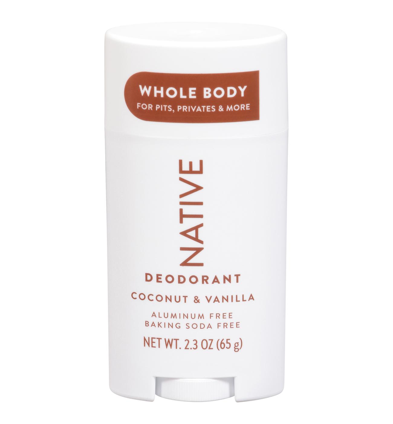 Native Whole Body Deodorant - Coconut & Vanilla; image 1 of 2