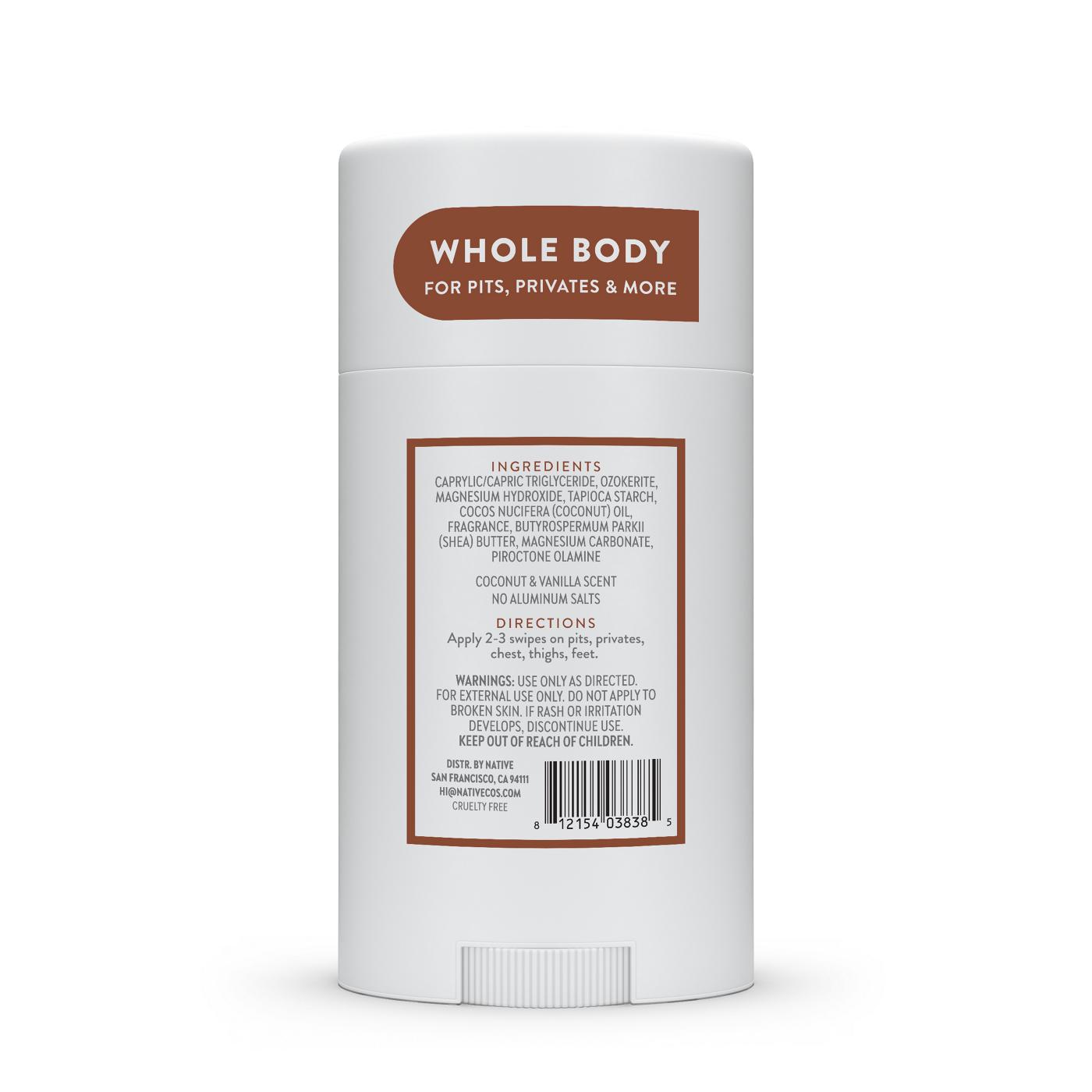 Native Whole Body Deodorant Coconut & Vanilla Shop Deodorant