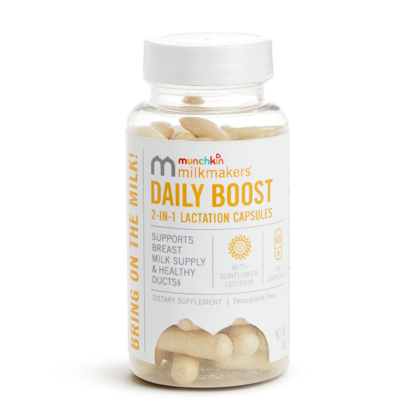 Munchkin Daily Boost 2-IN-1 Lactation Capsules; image 1 of 6