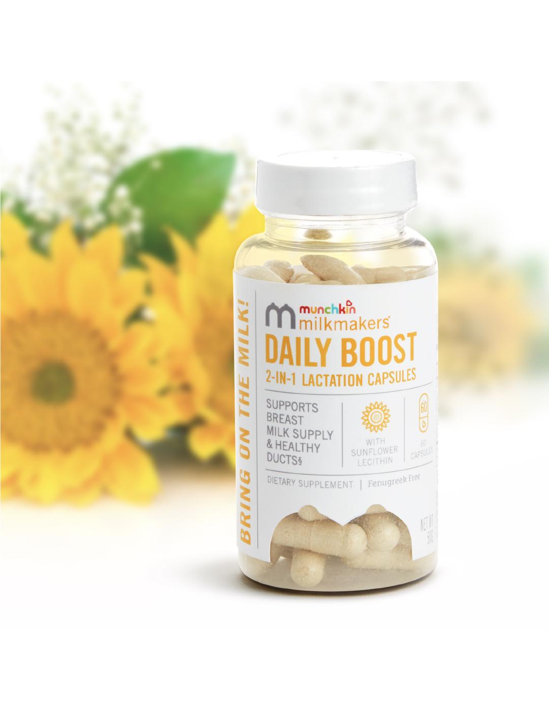 Munchkin Daily Boost 2-IN-1 Lactation Capsules; image 3 of 6