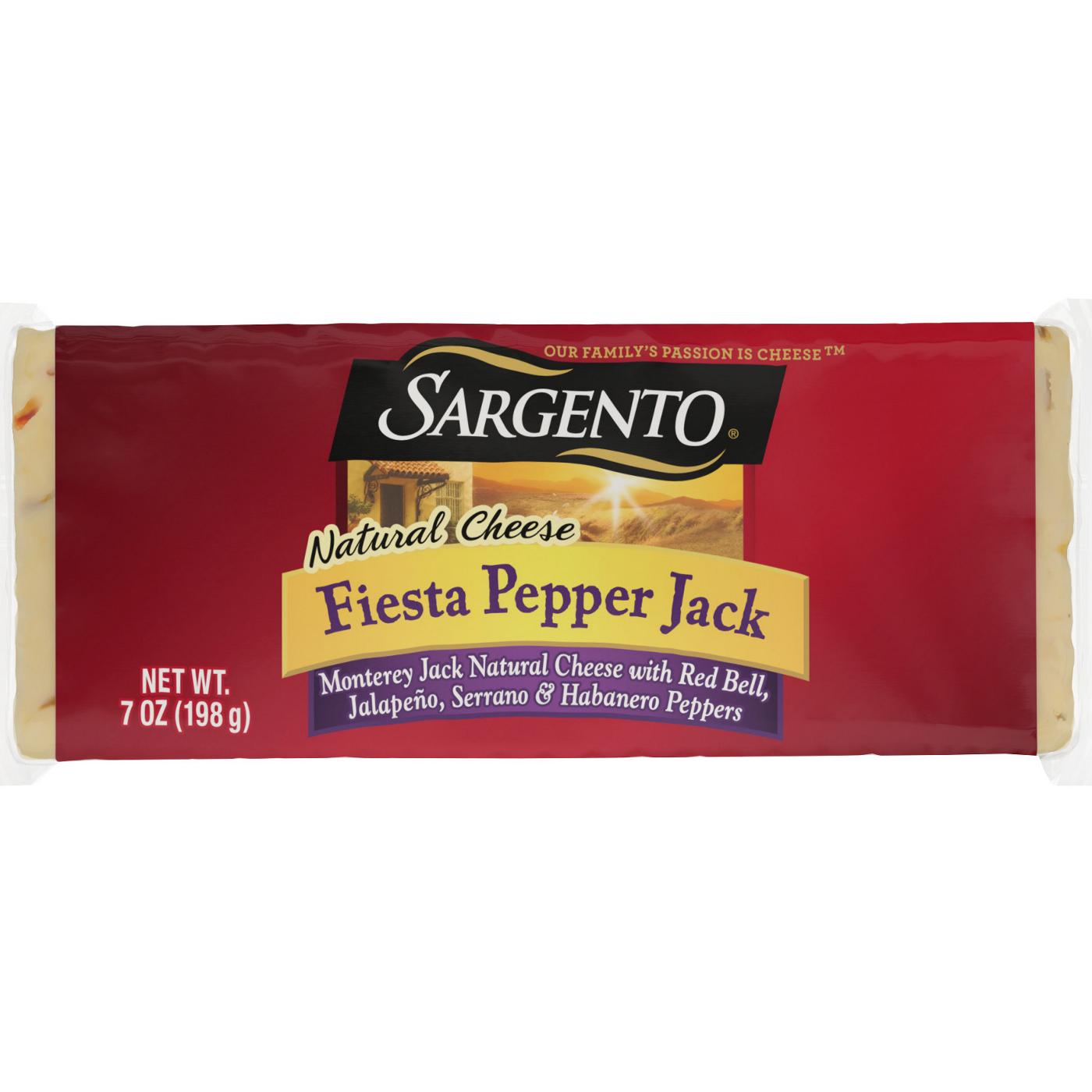 SARGENTO Fiesta Pepper Jack Cheese Shop Cheese at HEB