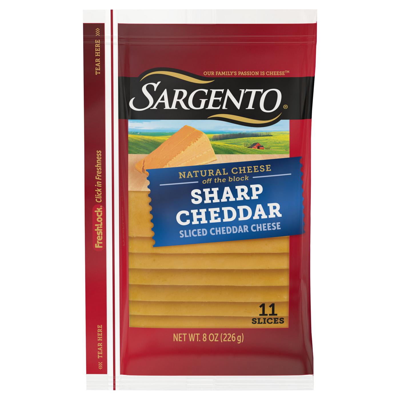 SARGENTO Sharp Cheddar Sliced Cheese Shop Cheese at HEB