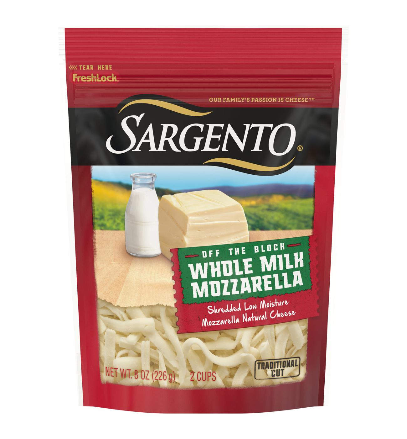 SARGENTO Whole Milk Mozzarella Shredded Cheese Shop Cheese at HEB