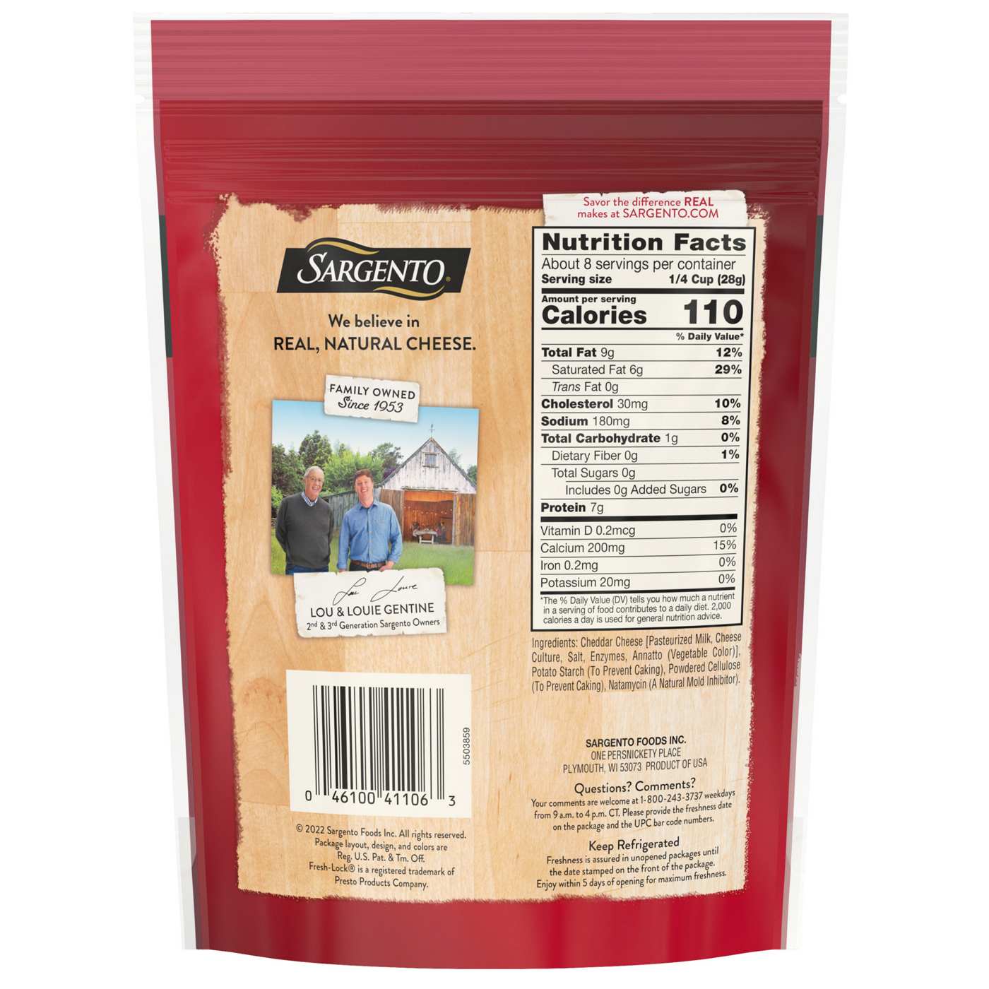 SARGENTO 4 State Cheddar Shredded Cheese Blend; image 2 of 2