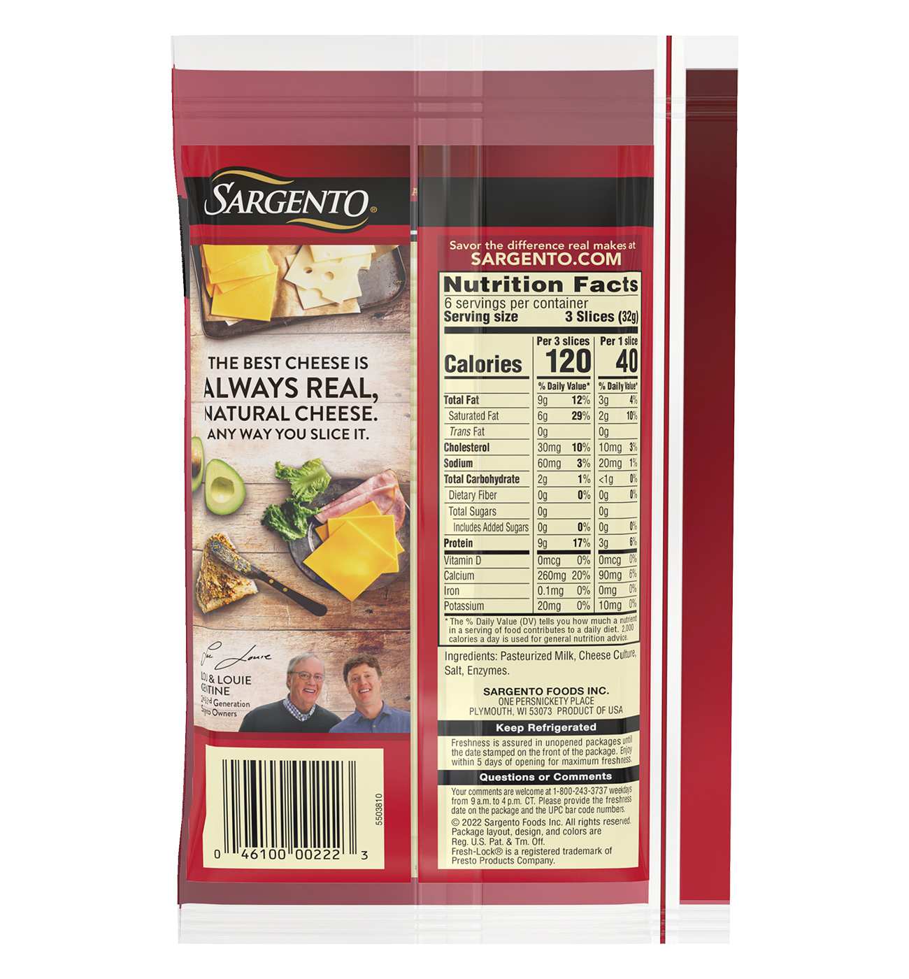 SARGENTO Swiss Ultra Thin Sliced Cheese; image 2 of 2