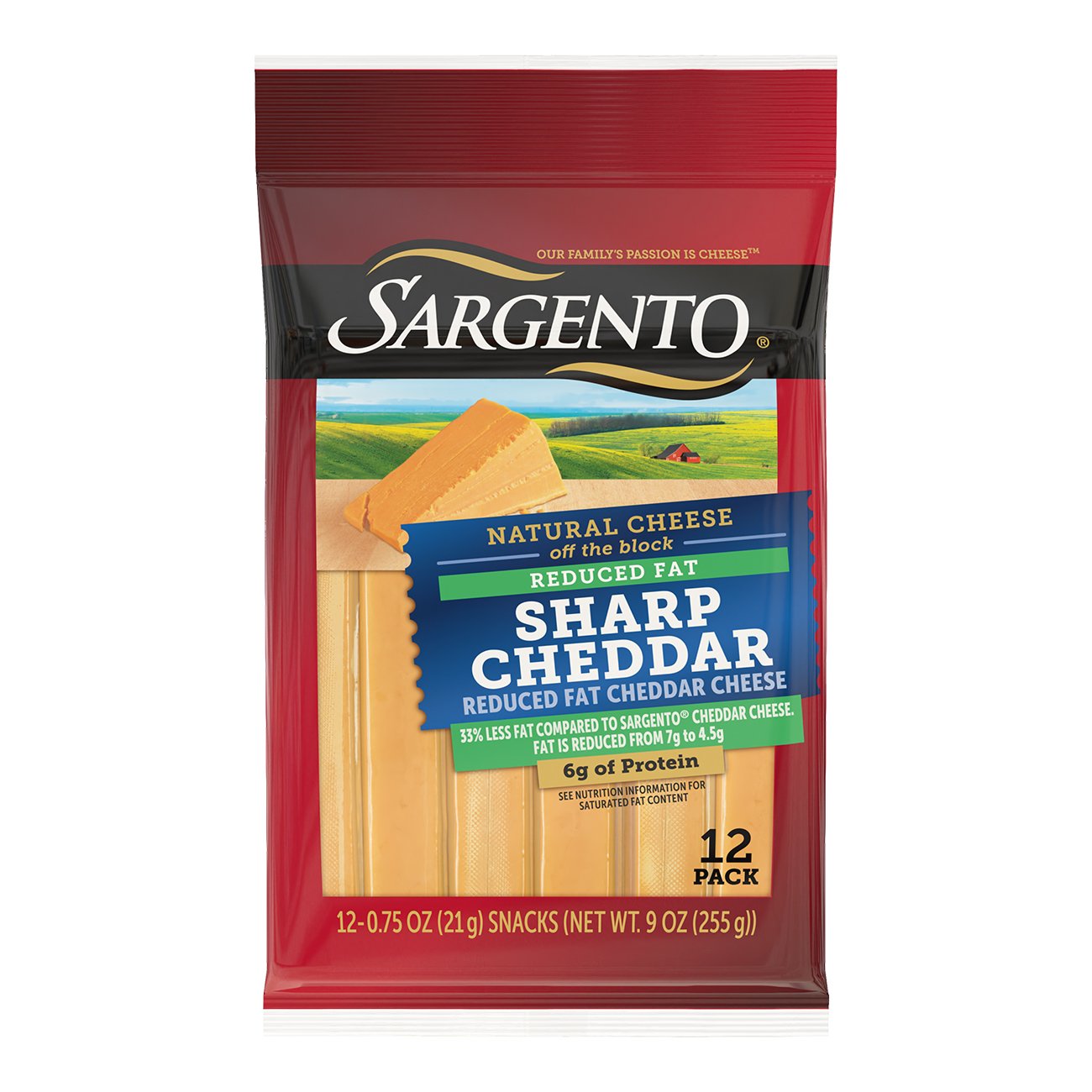 SARGENTO Reduced Fat Sharp Cheddar Cheese Sticks, 12 ct Shop Cheese