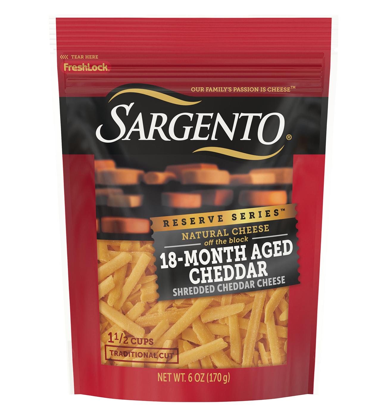 SARGENTO Reserve Series 18 Month Aged Cheddar Shredded Cheese Shop