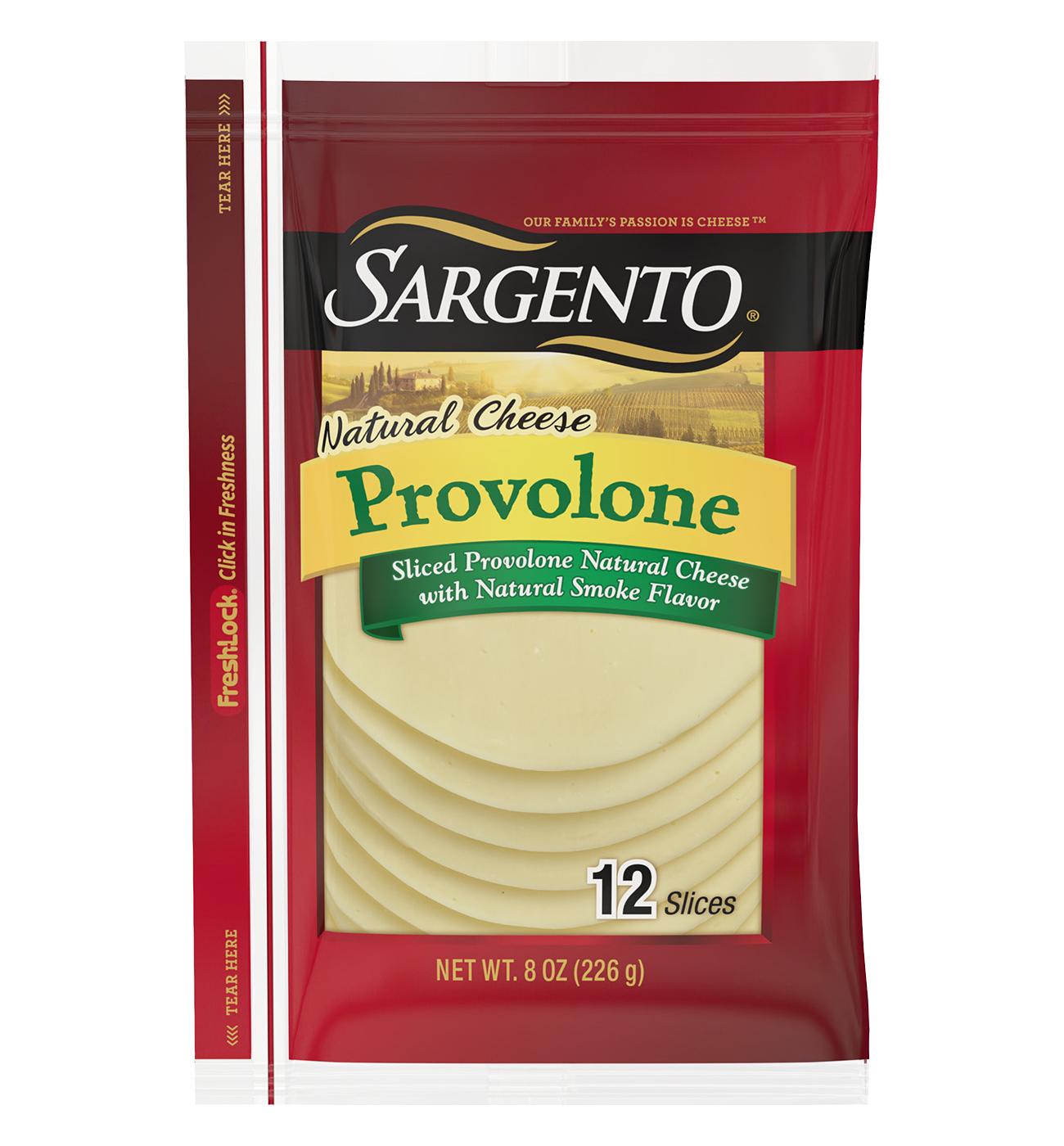 SARGENTO Provolone with Smoke Flavor Sliced Cheese; image 1 of 2