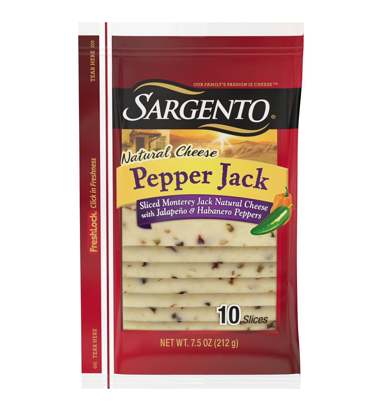 SARGENTO Pepper Jack Sliced Cheese; image 1 of 2