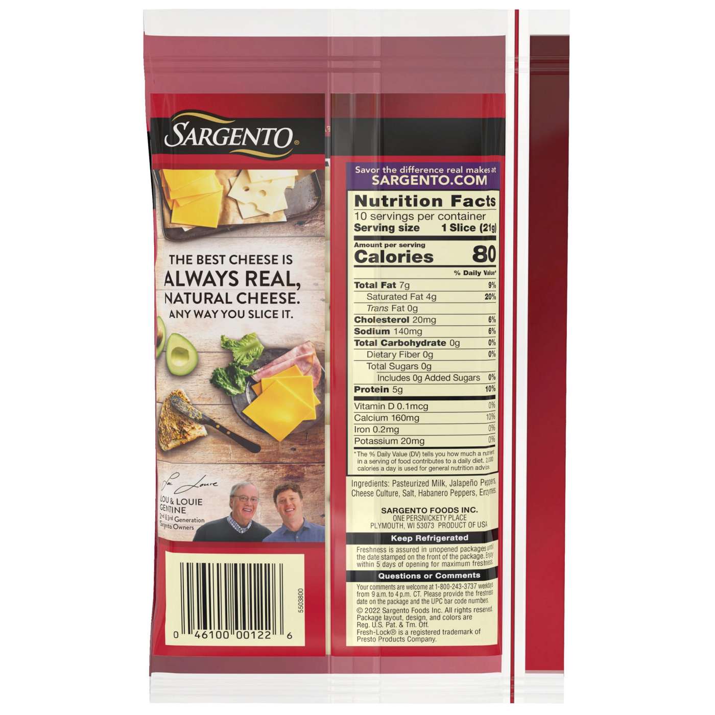 SARGENTO Pepper Jack Sliced Cheese; image 2 of 2