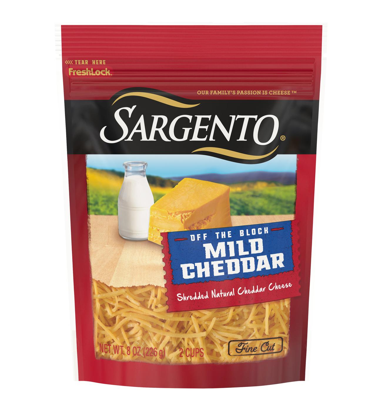 SARGENTO Mild Cheddar Fine Cut Shredded Cheese; image 1 of 2