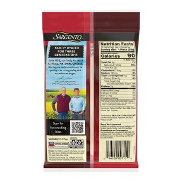 SARGENTO Low Moisture Part-Skim Mozzarella String Cheese, 12 ct, 12 oz