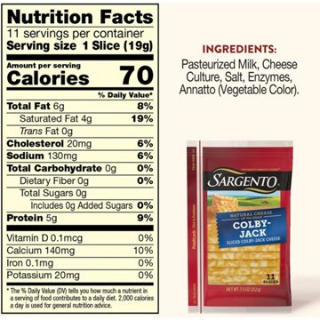 Sargento Colby Jack Sliced Cheese